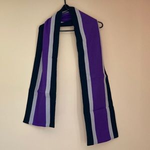 Black, Grey, and purple scarf